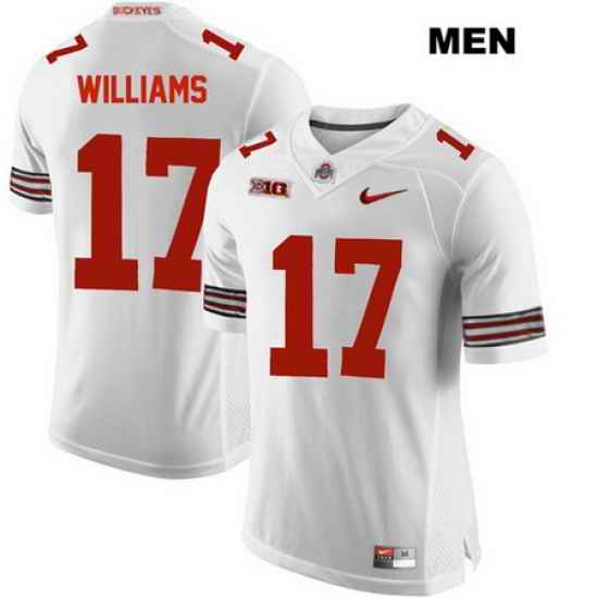 Alex Williams Stitched Ohio State Buckeyes Authentic Nike Mens  17 White College Football Jersey Jersey